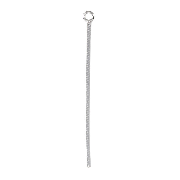Focal, sterling silver, 36x0.8mm chain. Sold per pkg of 4. image number 0