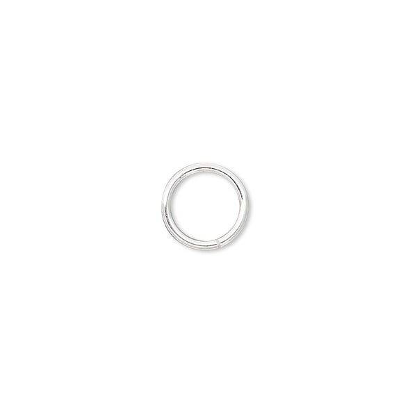 Jump ring, sterling silver-filled, 9mm soldered round, 7mm inside diameter, 18 gauge. Sold per pkg of 20. image number 0