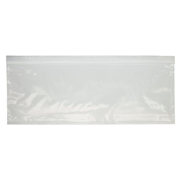 Bag, Tite-Lip™, plastic, clear, 14x5-inch side zip. Sold per pkg of 1,000. image number 1