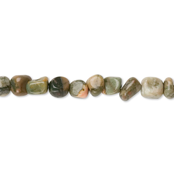 Rhyolite 1pkg1, pebble bead natural 15.5-16 inch small image number 0