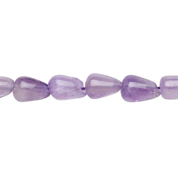 Amethyst 1pkg1, hand-cut teardrop bead 13 inch 10x6mm-13x8mm image number 0