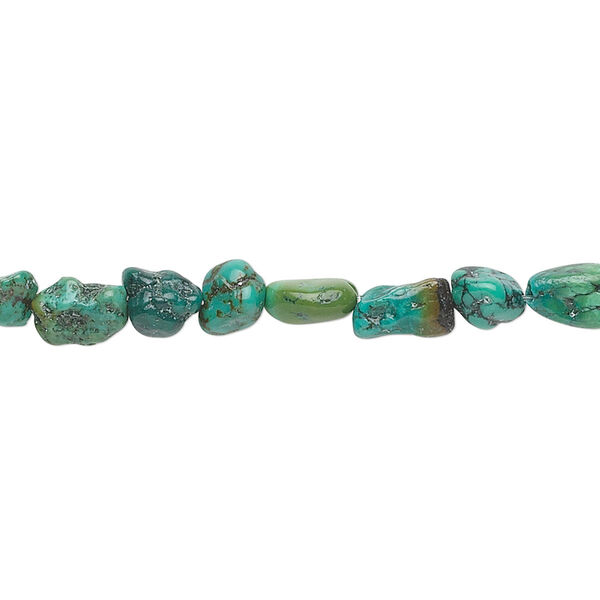 Turquoise 1pkg1, nugget bead 15.5-16 inch mini image number 0