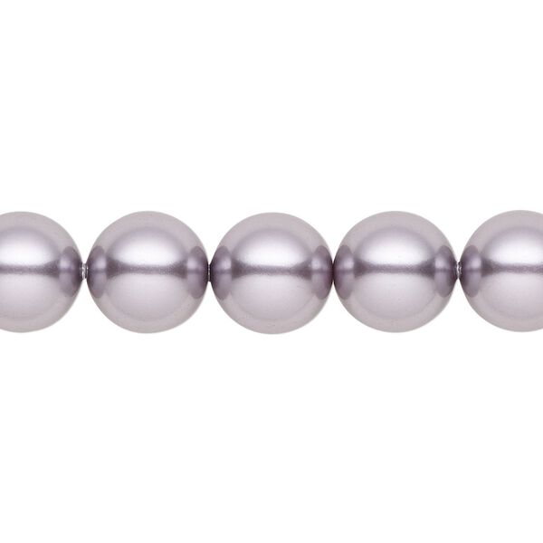 Pearl 25pk mauve, Crystal Passions® 10mm round 5810 image number 0