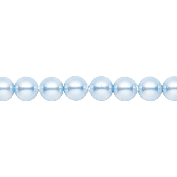 Pearl 500pk light blue, Swarovski® 6mm round 5810 image number 0