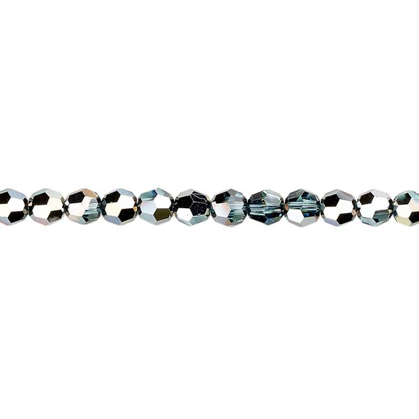 Bead 144pk aquamarine golden Sahara, Crystal Passions® 4mm round 5000 image number 0