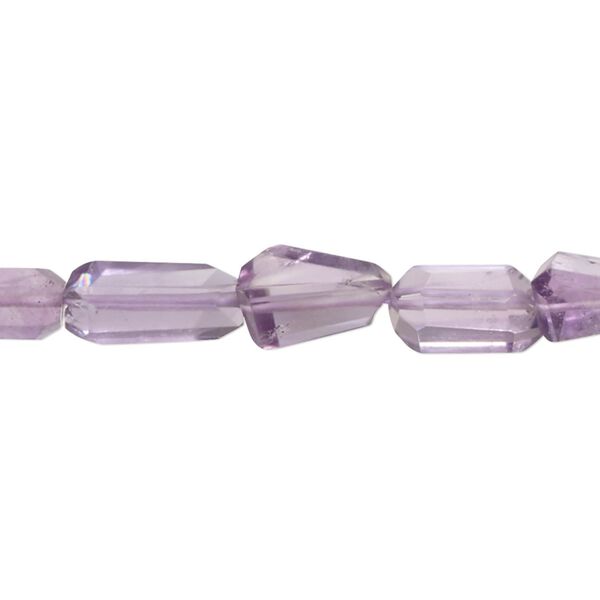 Amethyst 1pkg1, hand-cut faceted nugget bead natural 8 inch small image number 0