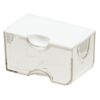 Organizer, Small Containers™, Bead Storage Solutions™, plastic, clear and opaque off-white, 2 x 1-1/8 x 1-1/16 inches. Sold per 8-piece set. image number 1