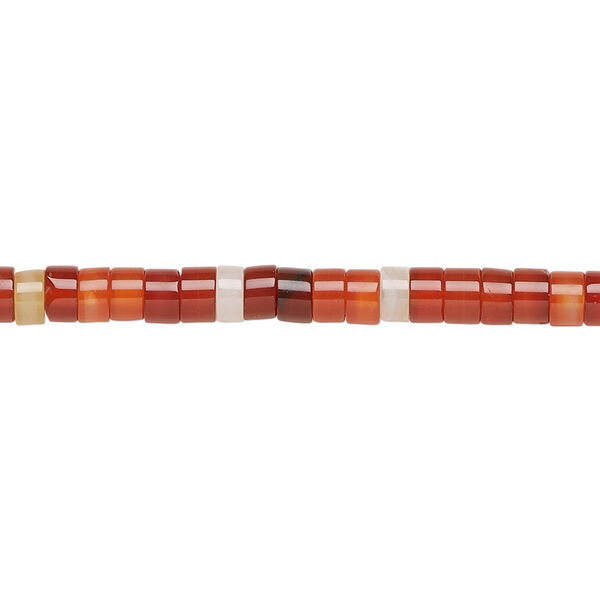 Red agate 1pkg1, heishi bead 15.5-16 inch 4x2mm image number 0
