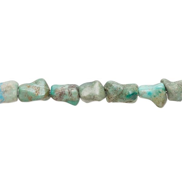 Turquoise 1pkg1, twisted dog bone bead 15.5-16 inch 6x5mm-9x6mm image number 0