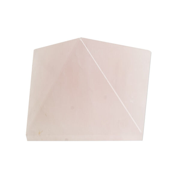 Rose quartz 1pkg1, hand-cut undrilled pyramid gift natural C grade, 25-31mm image number 0