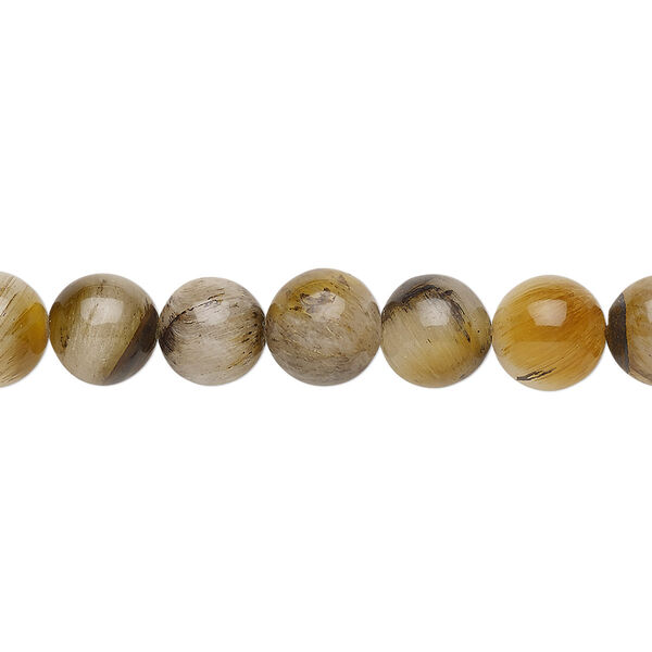 Tigereye 1pkg1, round bead natural 15 inch 8-9mm image number 0