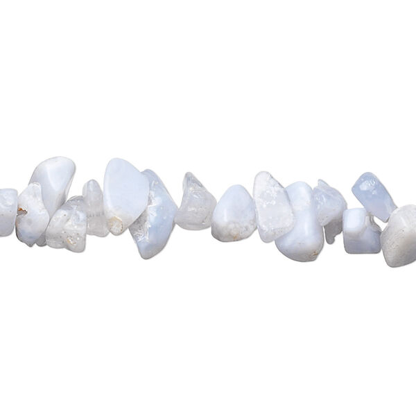 Blue lace agate 1pkg1, chip bead natural 15.5-16 inch medium image number 0