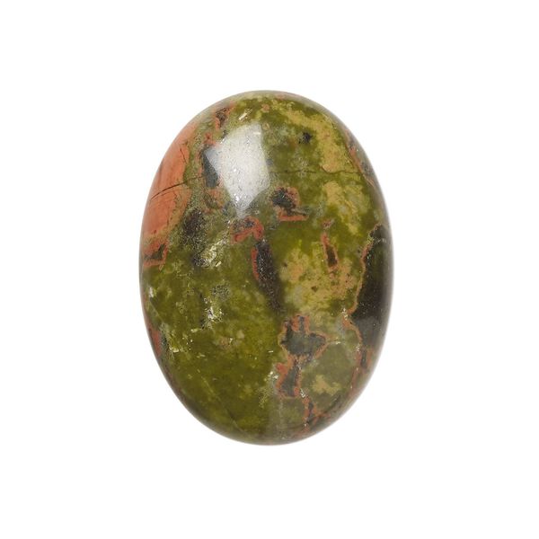 Unakite 1pkg2, calibrated oval cab natural 25x18mm image number 0