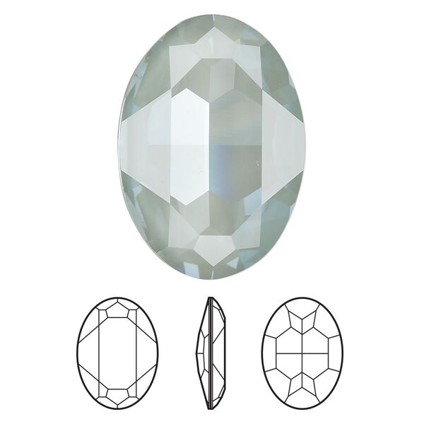 Fancy stone 1pk crystal agave ignite LacquerPRO, Crystal Passions® 30x22mm oval 4127 image number 0