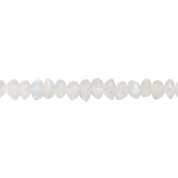Rainbow moonstone 1pkg1, hand-cut rondelle bead natural 15.5-16 inch 5x3mm image number 0