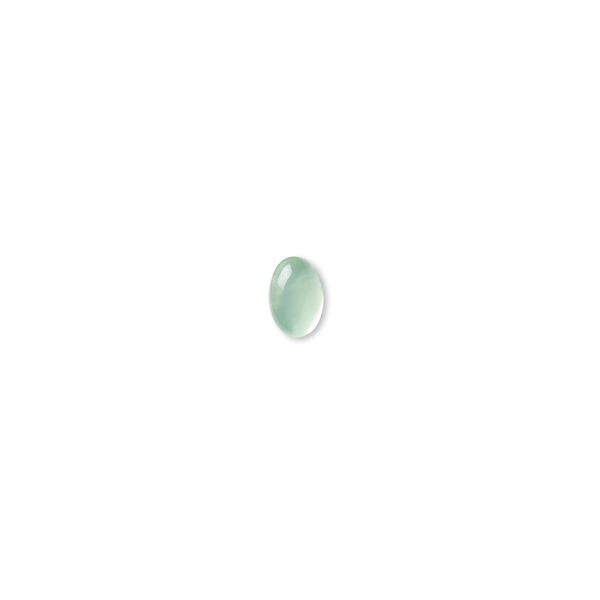 Green chalcedony 1pkg2, calibrated oval cab 6x4mm image number 0