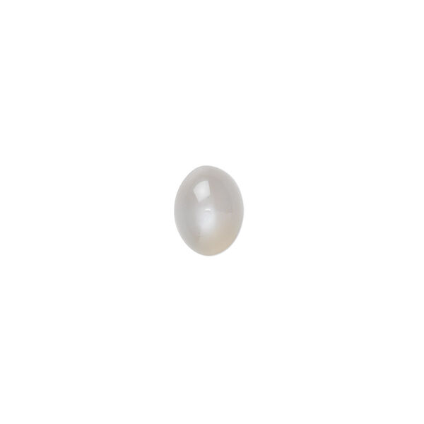 Silver moonstone 1pkg10, hand-cut calibrated oval cab natural B grade, 8x6mm image number 0