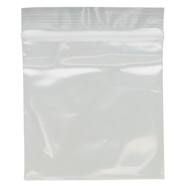 Bag, Tite-Lip™, plastic, clear, 3x3-inch top zip. Sold per pkg of 1,000. image number 1