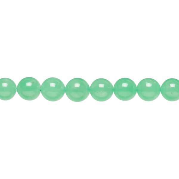 Chrysoprase 1pkg1, round bead natural 15 inch 6mm image number 0