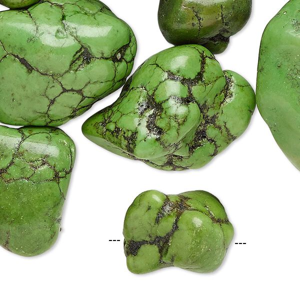 Magnesite 1pkg1, nugget bead 1/2 lb mix small to extra-large image number 0