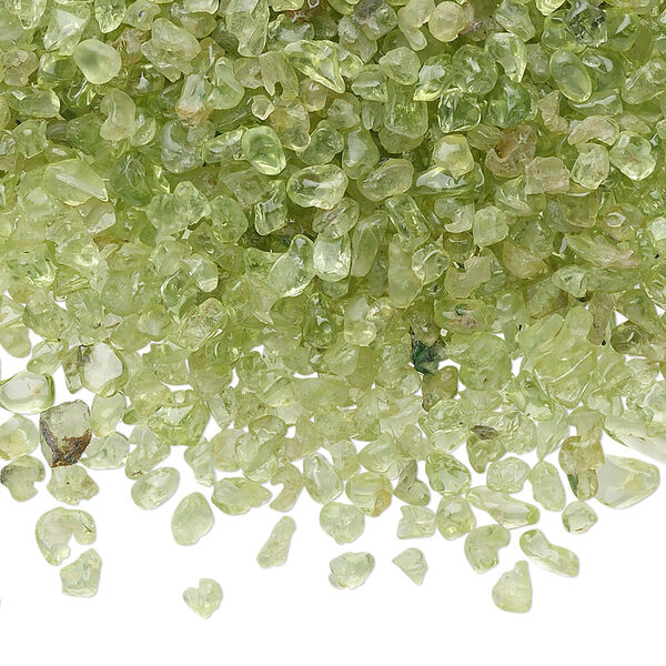 Peridot 1pkg1, undrilled inlay chip natural 1 lb mini image number 0