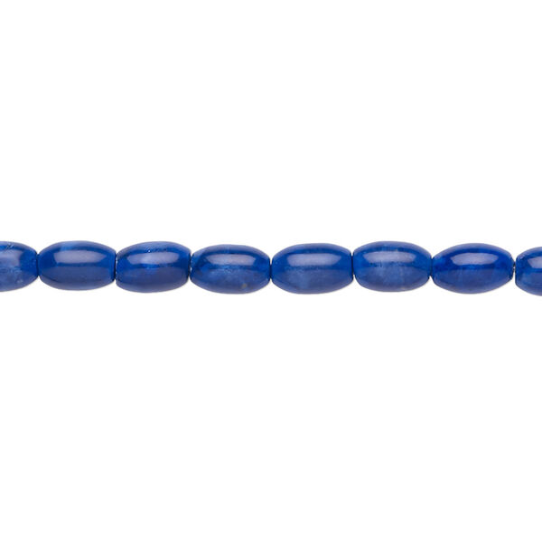 Howlite 1pkg1, oval bead 15.5-16 inch 6x4mm image number 0
