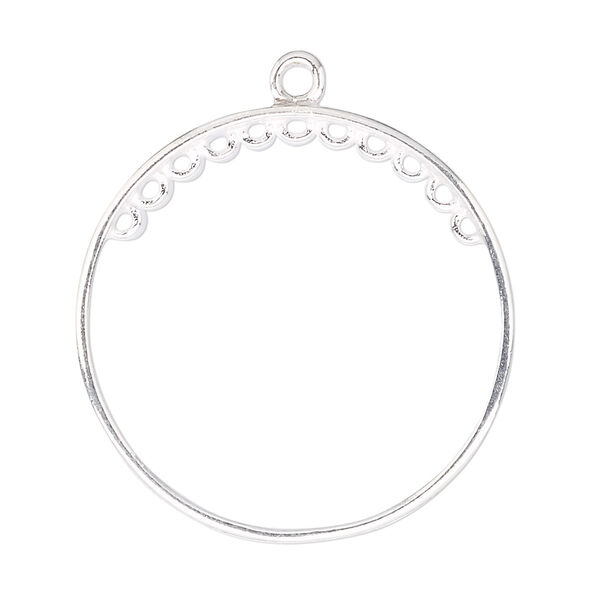 Focal, sterling silver, 36x32mm ring. Sold individually. image number 0