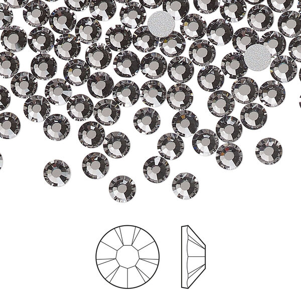 Flat back 1pkg1440, lilac ash foil back Preciosa Viva 12® Czech crystal rhinestone 3.8-4mm chaton rose round SS16 image number 0