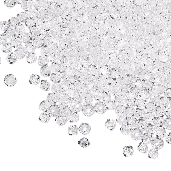 Bead 144pk crystal, Preciosa Czech crystal 3mm bicone image number 0