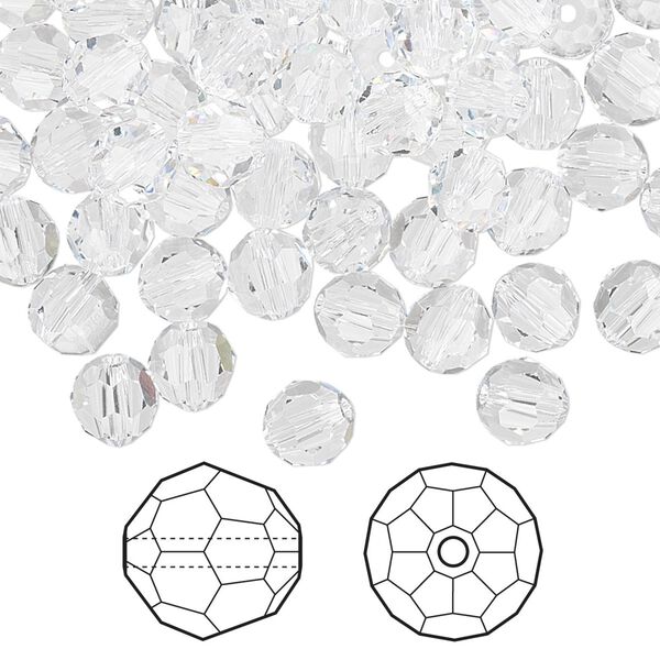 Bead 360pk crystal, Crystal Passions® 6mm round 5000 image number 0