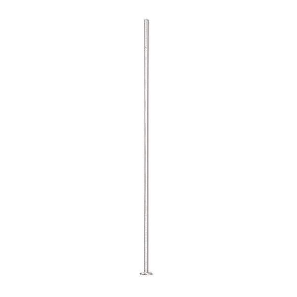 Head pin, sterling silver, 1-1/2 inches, 22 gauge. Sold per pkg of 100. image number 0