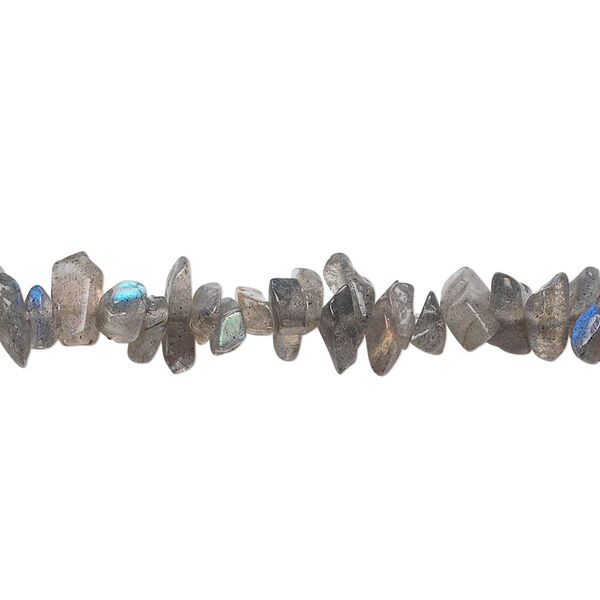 Labradorite 1pkg1, chip bead natural 32 inch mini to small image number 0