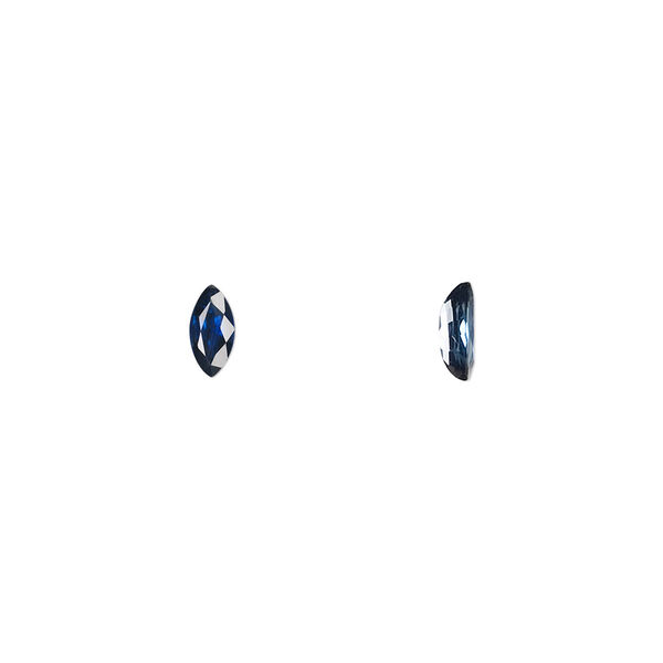 Blue sapphire 1pkg1, hand-cut faceted marquise gem A grade, 6x3mm image number 0