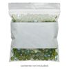 Bag, Tite-Lip™, plastic, clear and white, 3-inch top zip with block. Sold per pkg of 1,000. image number 0