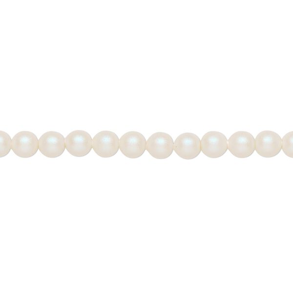 Pearl 500pk pearlescent white, Swarovski® 4mm round 5810 image number 0