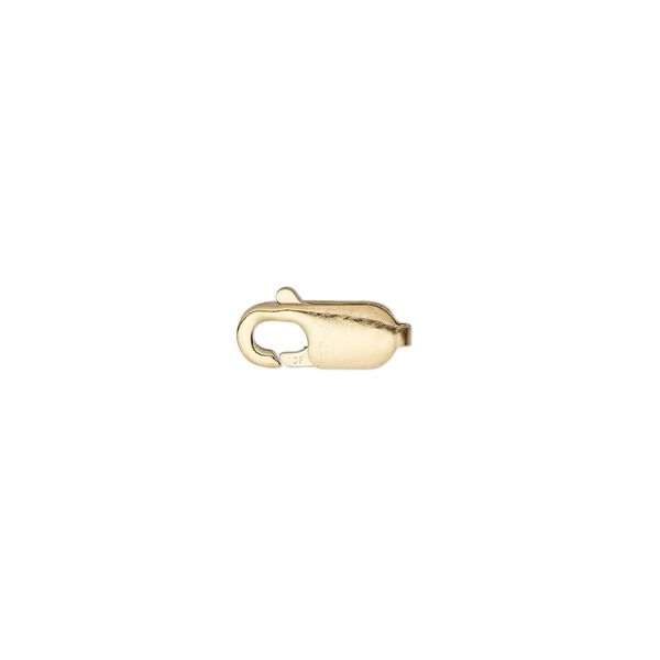 Clasp, lobster claw, 14Kt gold-filled, 12x4mm. Sold per pkg of 5. image number 0