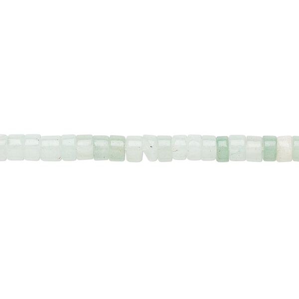 Green aventurine 1pkg1, heishi bead natural 15.5-16 inch 4x2mm image number 0