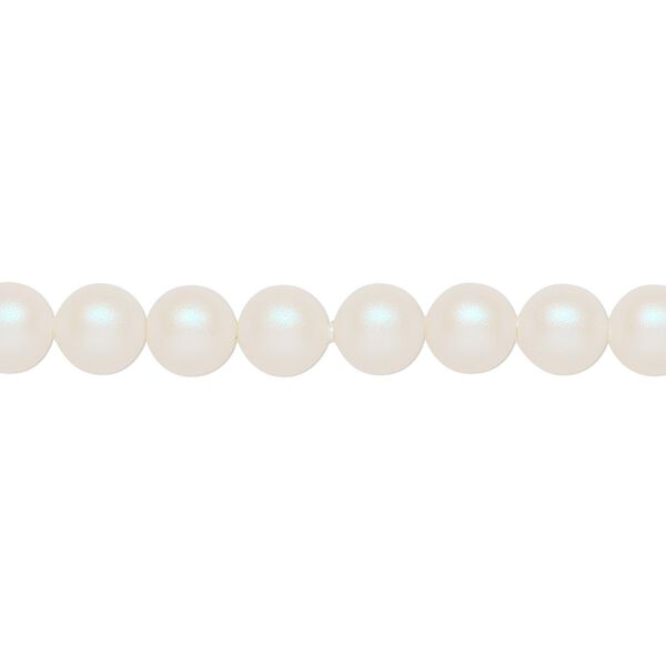 Pearl 500pk pearlescent white, Swarovski® 6mm round 5810 image number 0