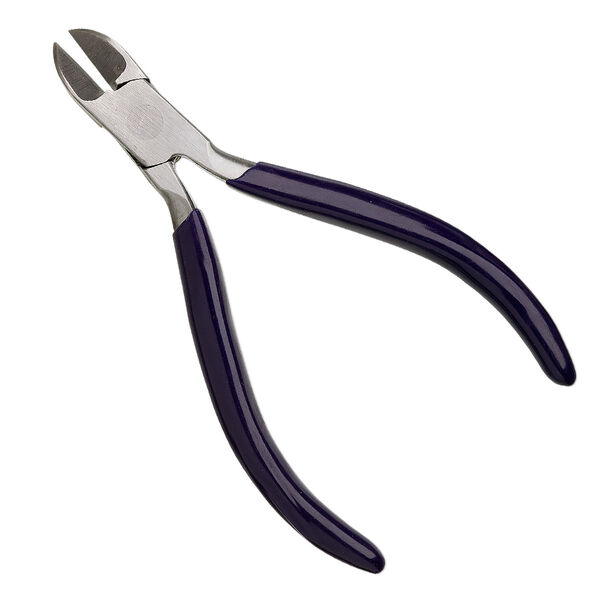 Pliers, economy side-cutter, steel and rubber, black or blue, 4-1/2 inches. Sold individually. image number 0