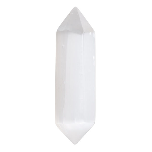 Selenite 1pkg1, hand-cut undrilled double terminated point component 39x9mm-42x10mm image number 0