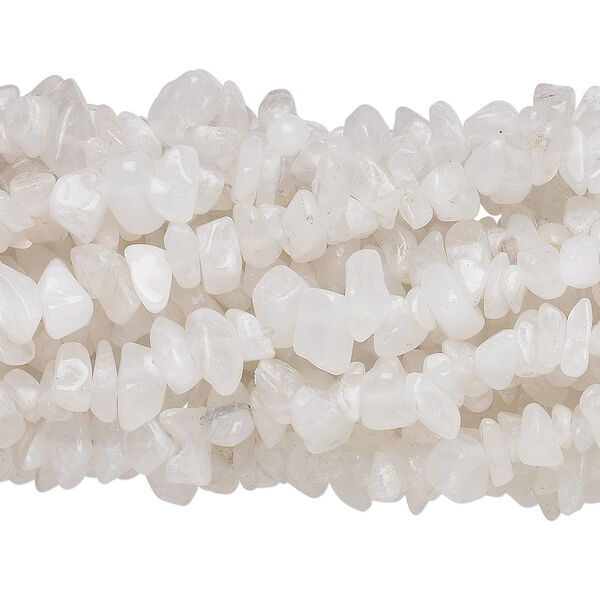 Snow quartz 1pkg10, chip bead natural 34 inch medium image number 0