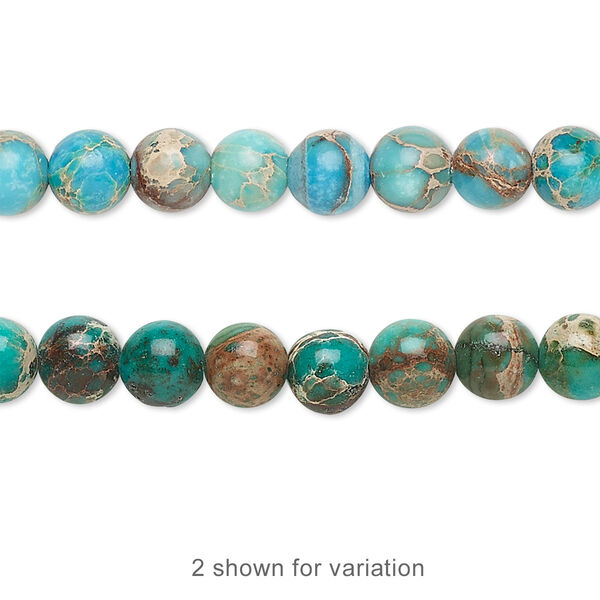 Magnesite 1pkg1, round bead 15.5-16 inch 6mm image number 0