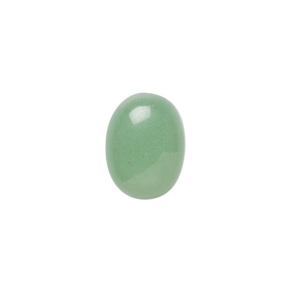 Green aventurine 1pkg6, calibrated oval cab natural 16x12mm image number 0
