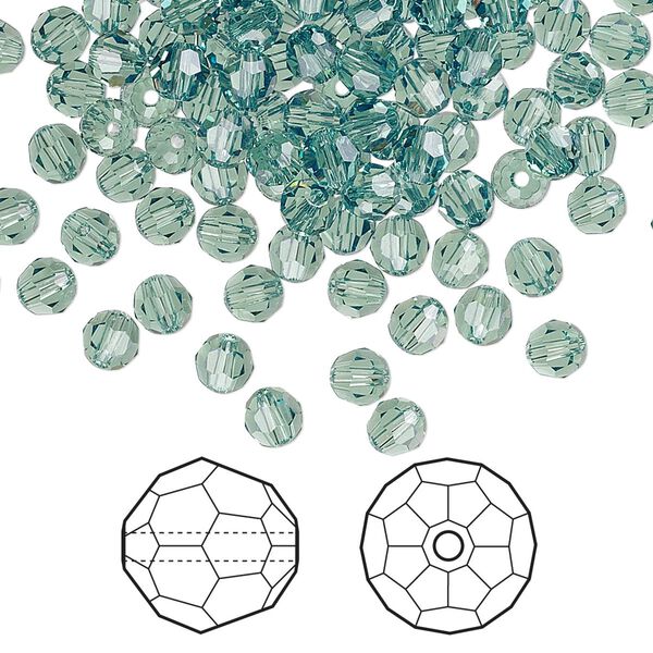 Bead 720pk erinite, Swarovski® 4mm round 5000 image number 0