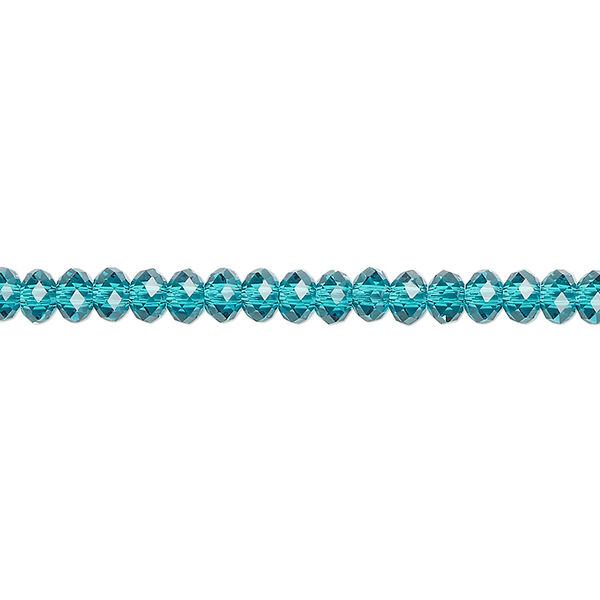 Bead 720pk blue zircon, Swarovski® 4x3mm rondelle 5040 image number 0