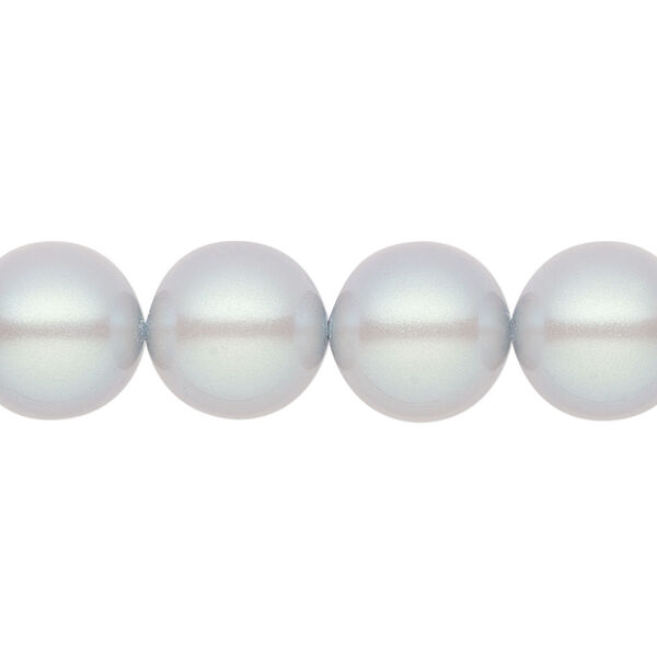 Pearl 30pk pearlescent grey, Preciosa Czech crystal 12mm round image number 0