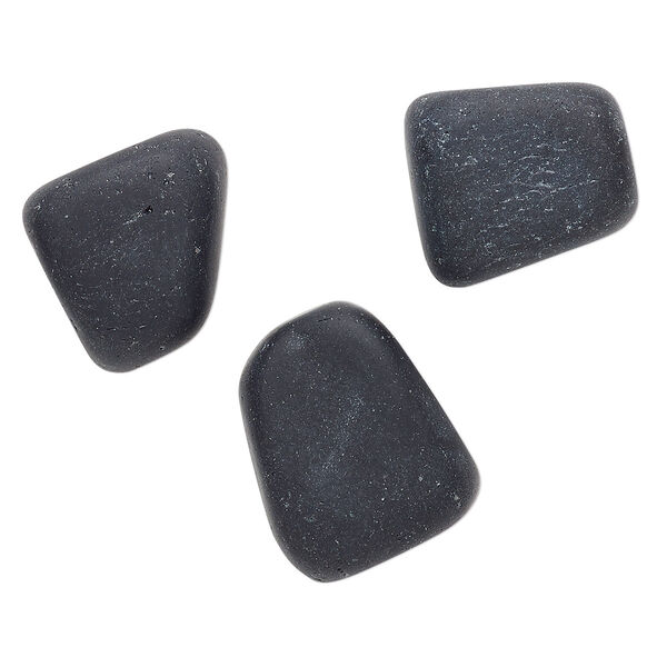 Obsidian 1pkg3, matte undrilled nugget component natural medium image number 0