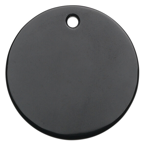 Black onyx 1pkg1, flat round focal B grade, 40mm image number 0