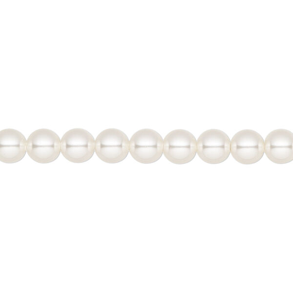 Pearl 500pk white, Swarovski® 5mm round 5810 image number 0