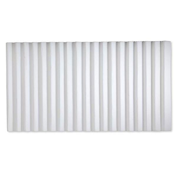 Display insert, bracelet, leatherette, white, 14-1/2 x 7-1/2 x 7/16 inches with 18 rows. Sold individually. image number 0